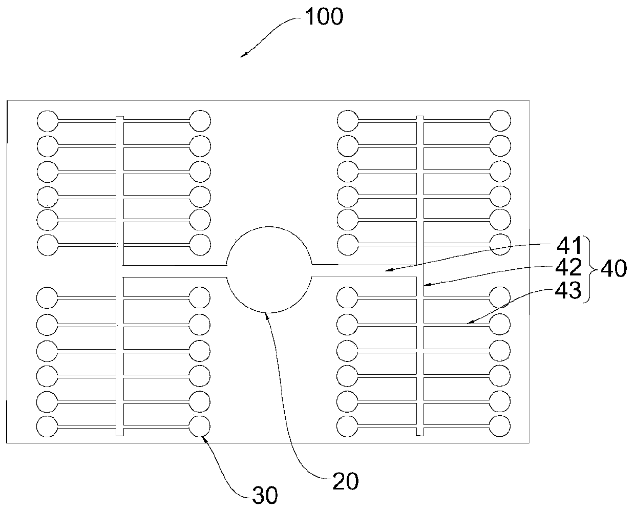 Micro-fluidic chip for isolating and capturing single cell and application of micro-fluidic chip