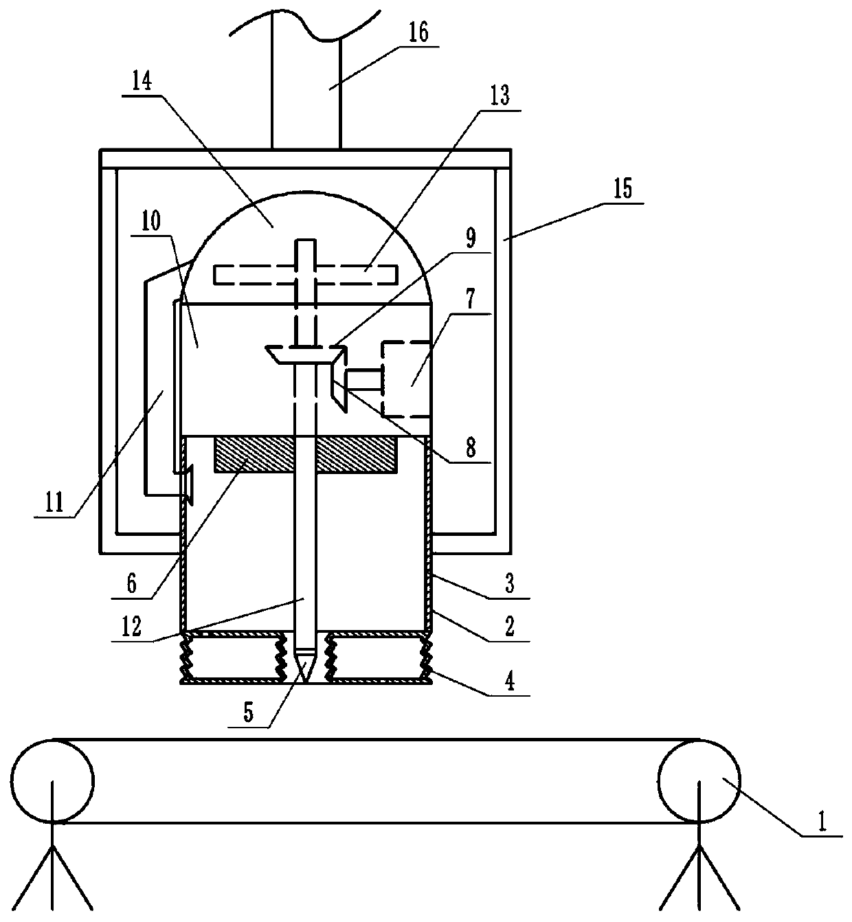 Dust removal device for motorcycle spare part production