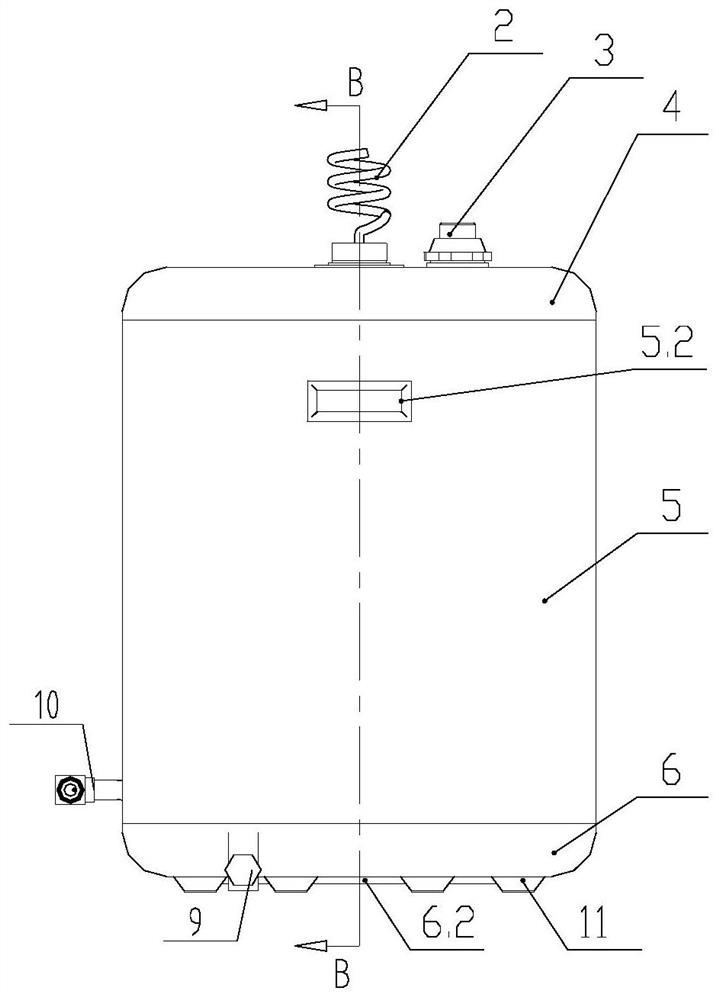 Onboard fire extinguishing agent storage device