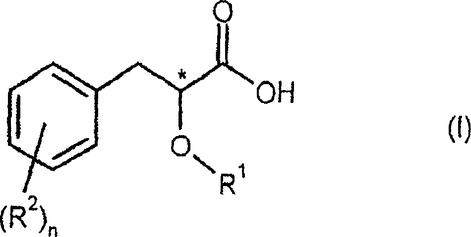 Process for preparing enantiomerically enriched 2-alkoxy-3-phenylpropionic acids