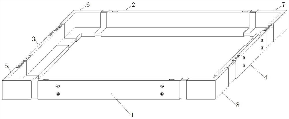 An adjustable photovoltaic mounting frame