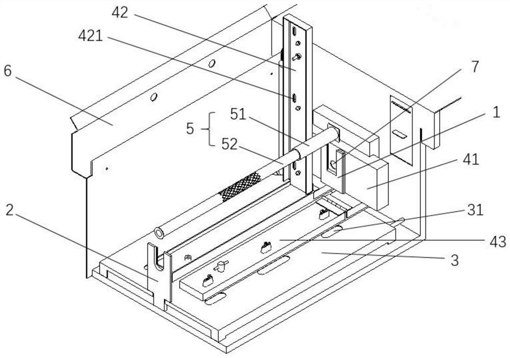 A noodle cooker with an adjusting rod