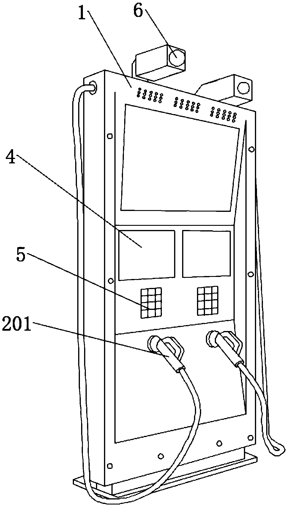 Centralized rapid charging pile and using method thereof