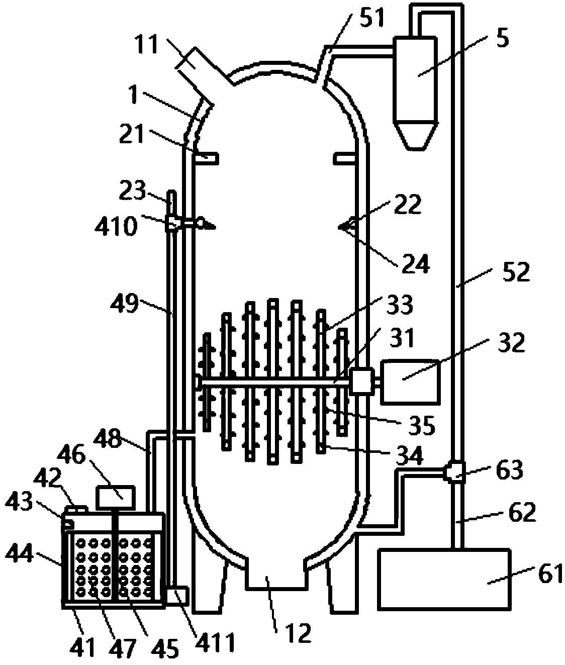 Anaerobic fermentation device