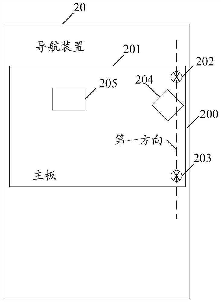 A navigation device and electronic equipment