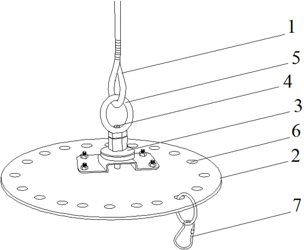 Special sling for mounting pole-mount transformer