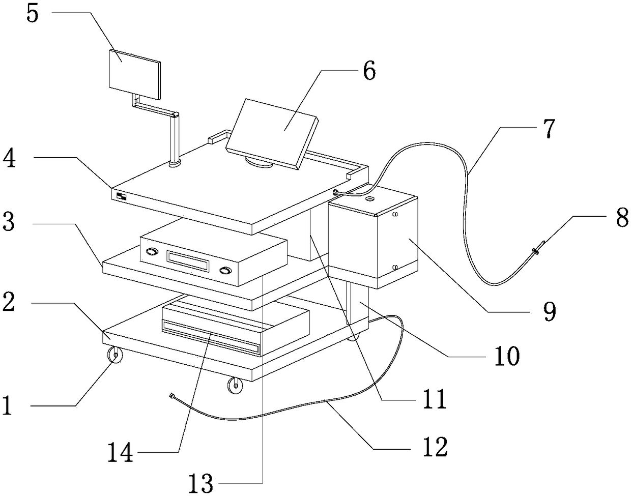 Gastroscopy examination instrument