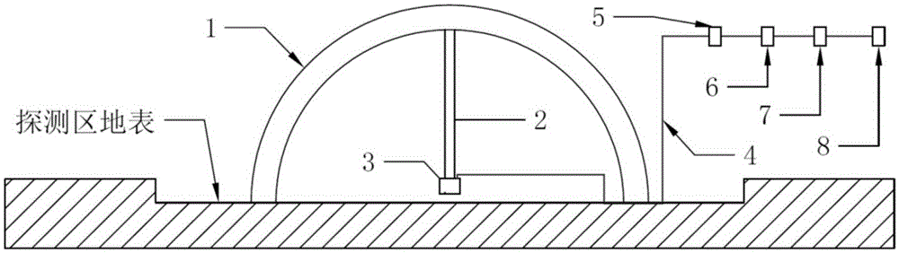 Infrasound detection device and method of determining goaf fire area of coal field