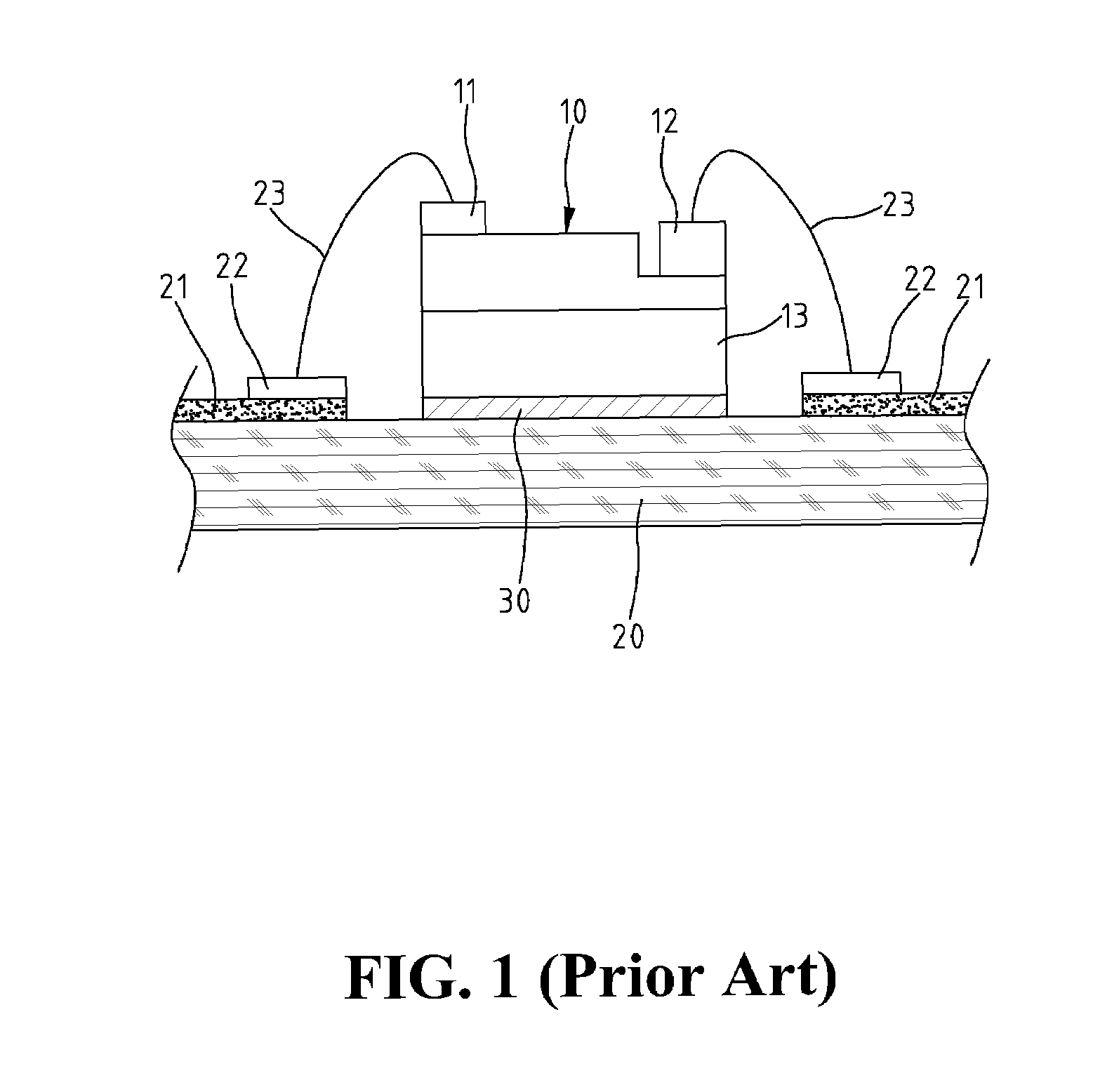 Flip-chip packaging structure for light emitting diode and method thereof