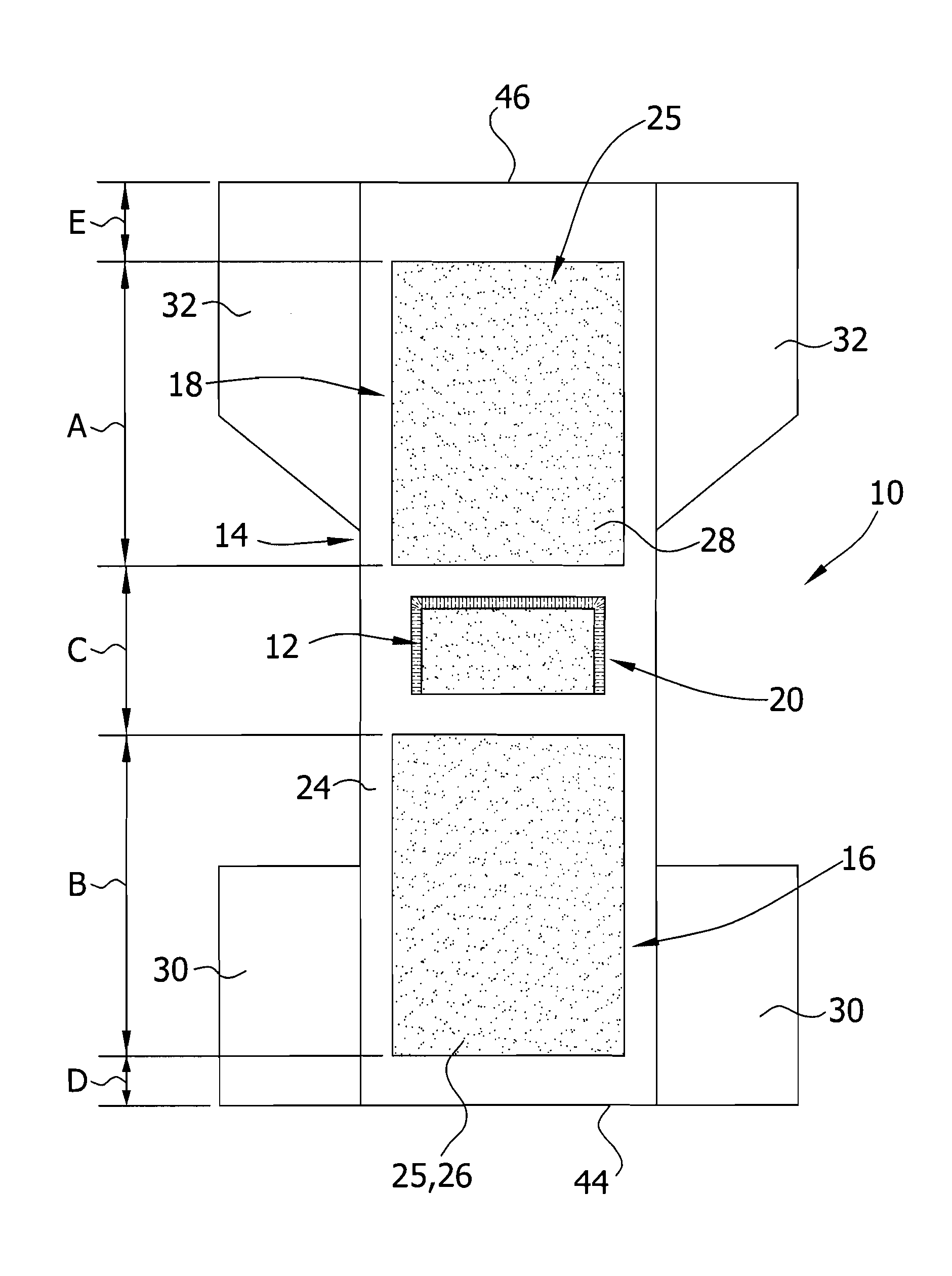 Absorbent article with temperature change member disposed on the outer cover and between absorbent assembly portions