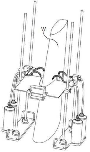 Device and method for measuring ice shape in icing wind tunnel test