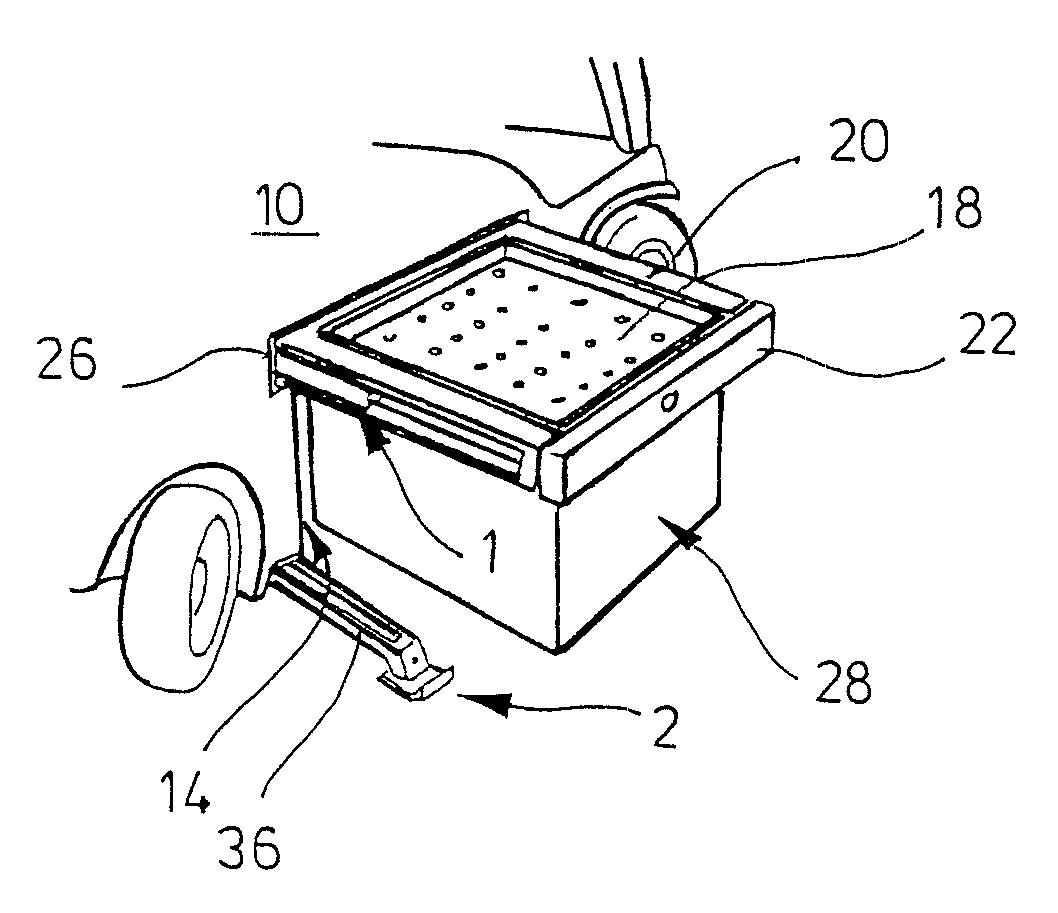 Battery exchange system for a battery-driven industrial truck