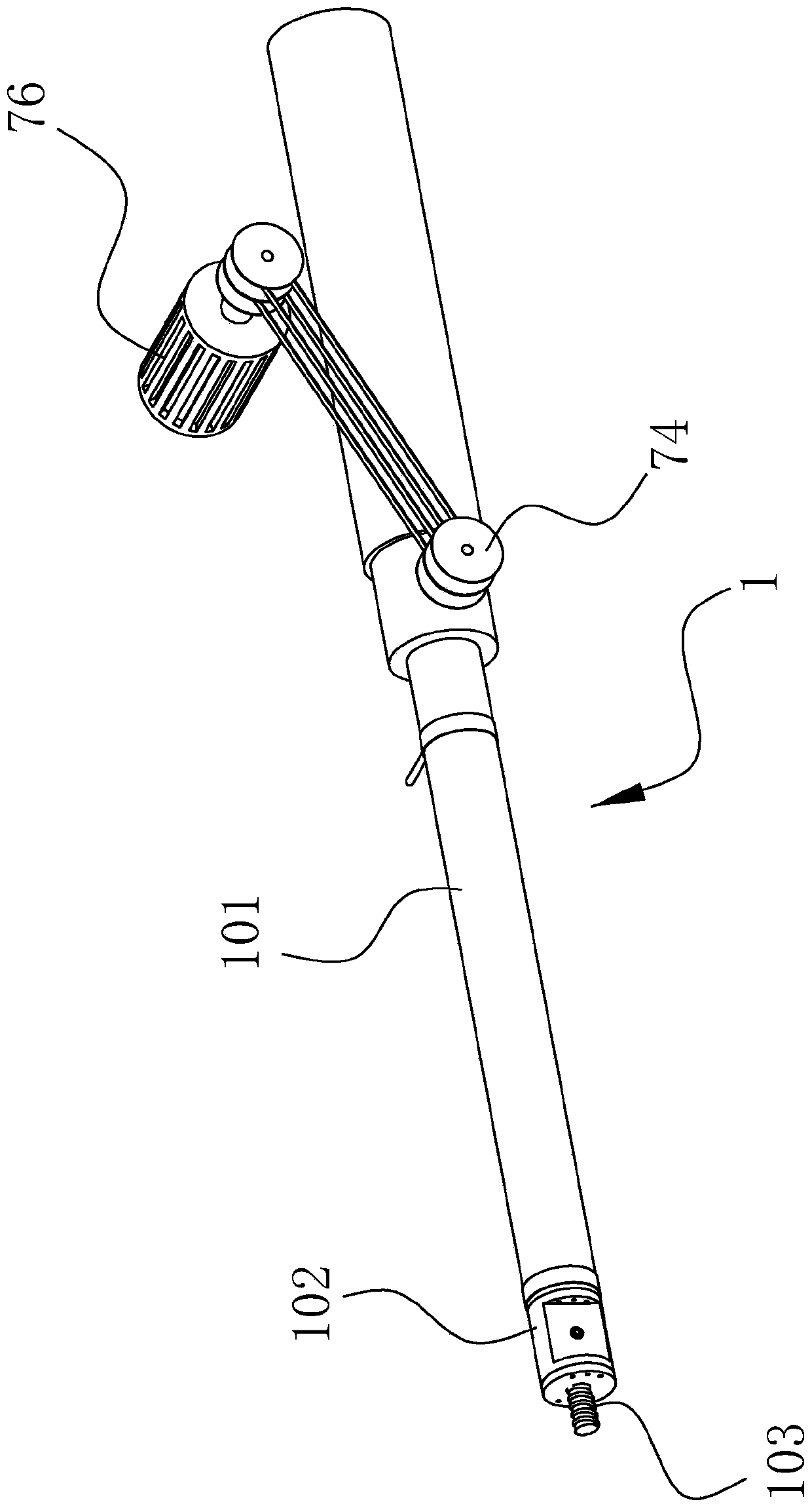 Milling cutter structure for cylinder inner hole groove milling