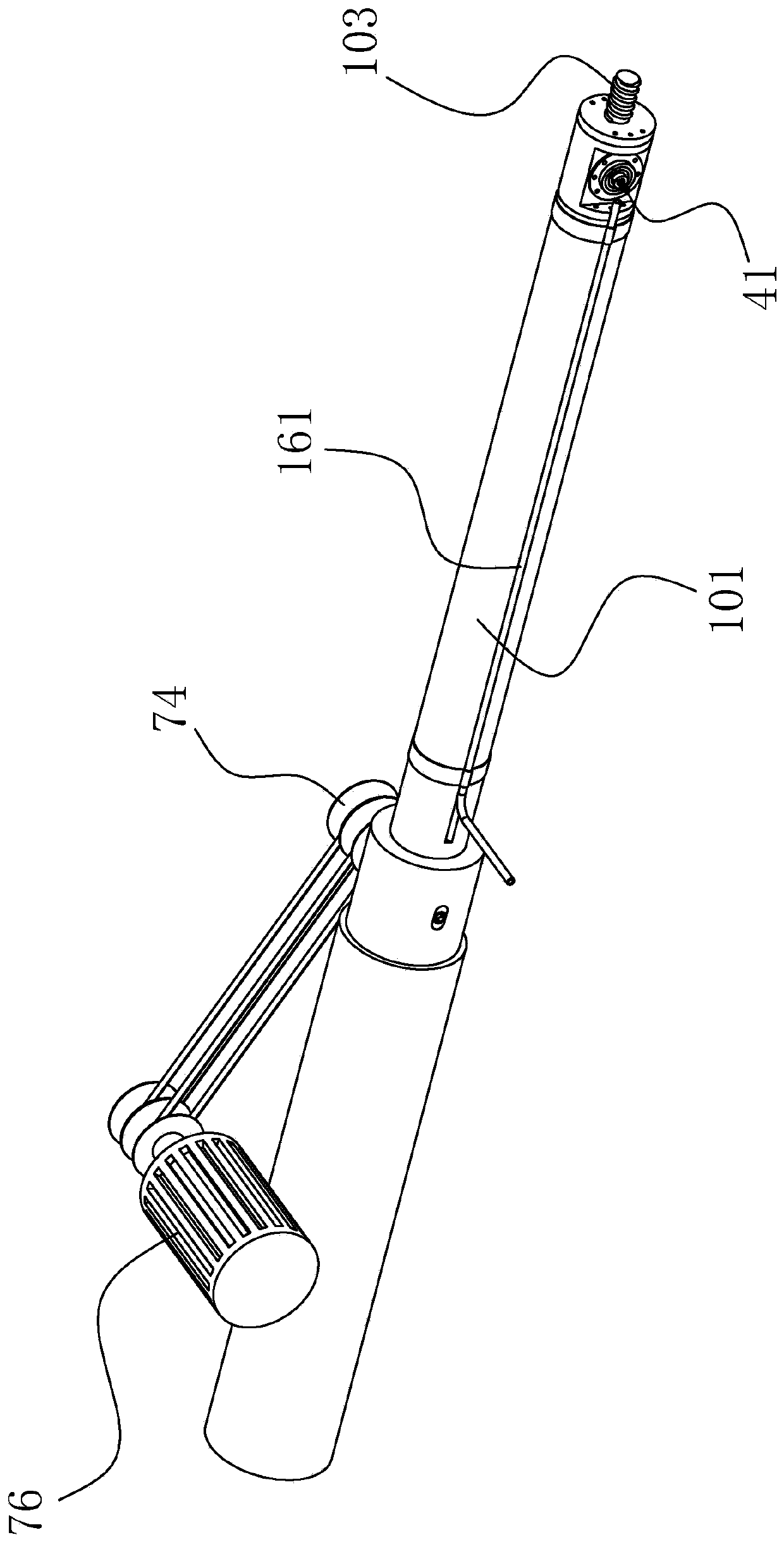 Milling cutter structure for cylinder inner hole groove milling