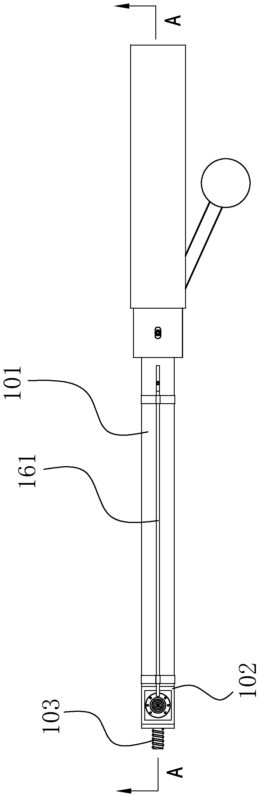 Milling cutter structure for cylinder inner hole groove milling