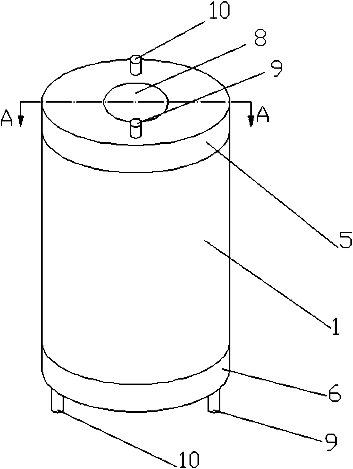 Immersed type graphite heat exchanger