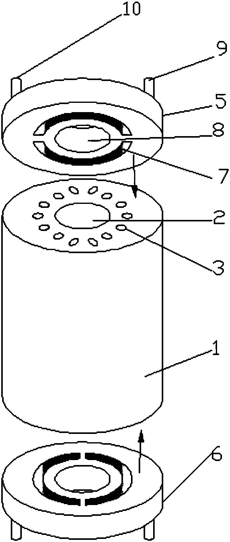 Immersed type graphite heat exchanger