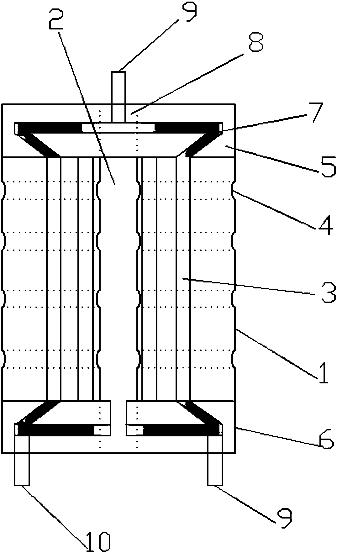 Immersed type graphite heat exchanger