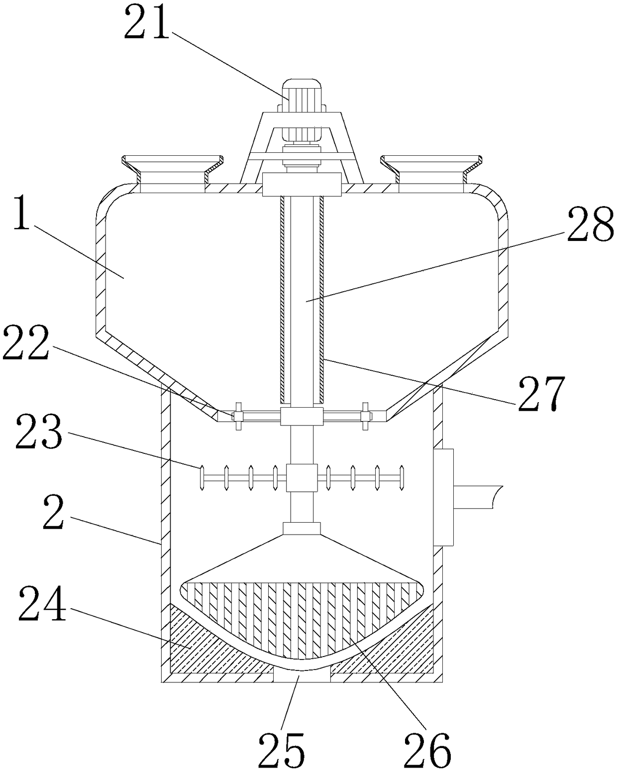 High-efficiency granulator for organic fertilizer production