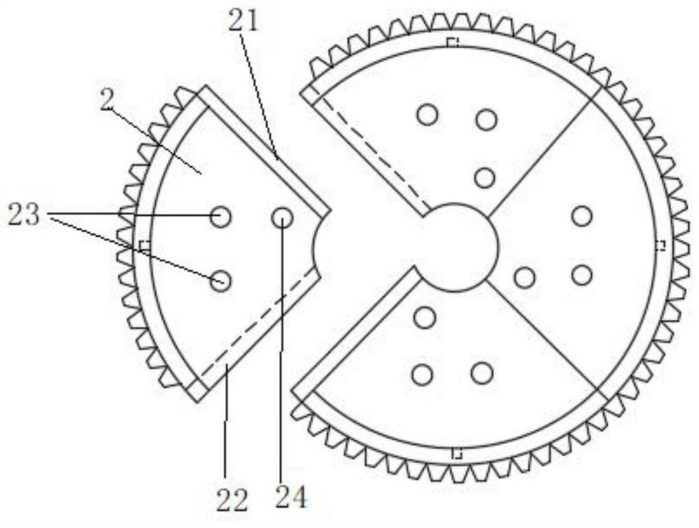 Aluminum bronze gear for high-speed train transmission shaft