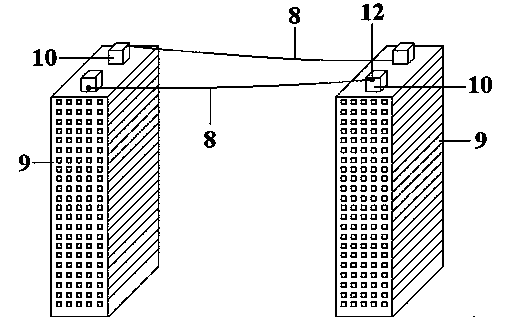 Escape sliding cable between floors