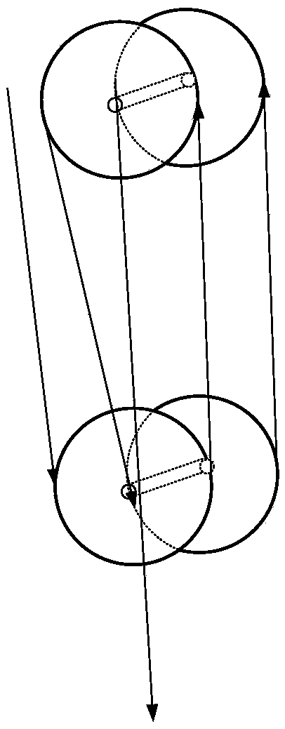 Tension adjusting mechanisms on two sides of tensioning rope system traction system and adjusting method thereof