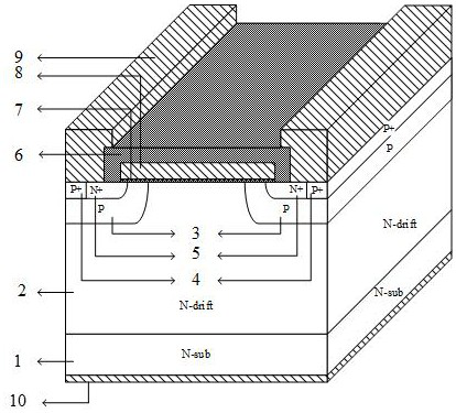 A silicon carbide power semiconductor device with low on-resistance