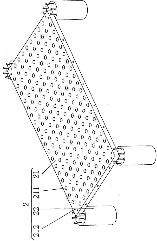 Ecological purification treatment method for hardened river channel water body