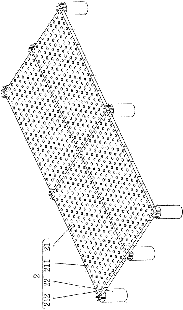 Ecological purification treatment method for hardened river channel water body