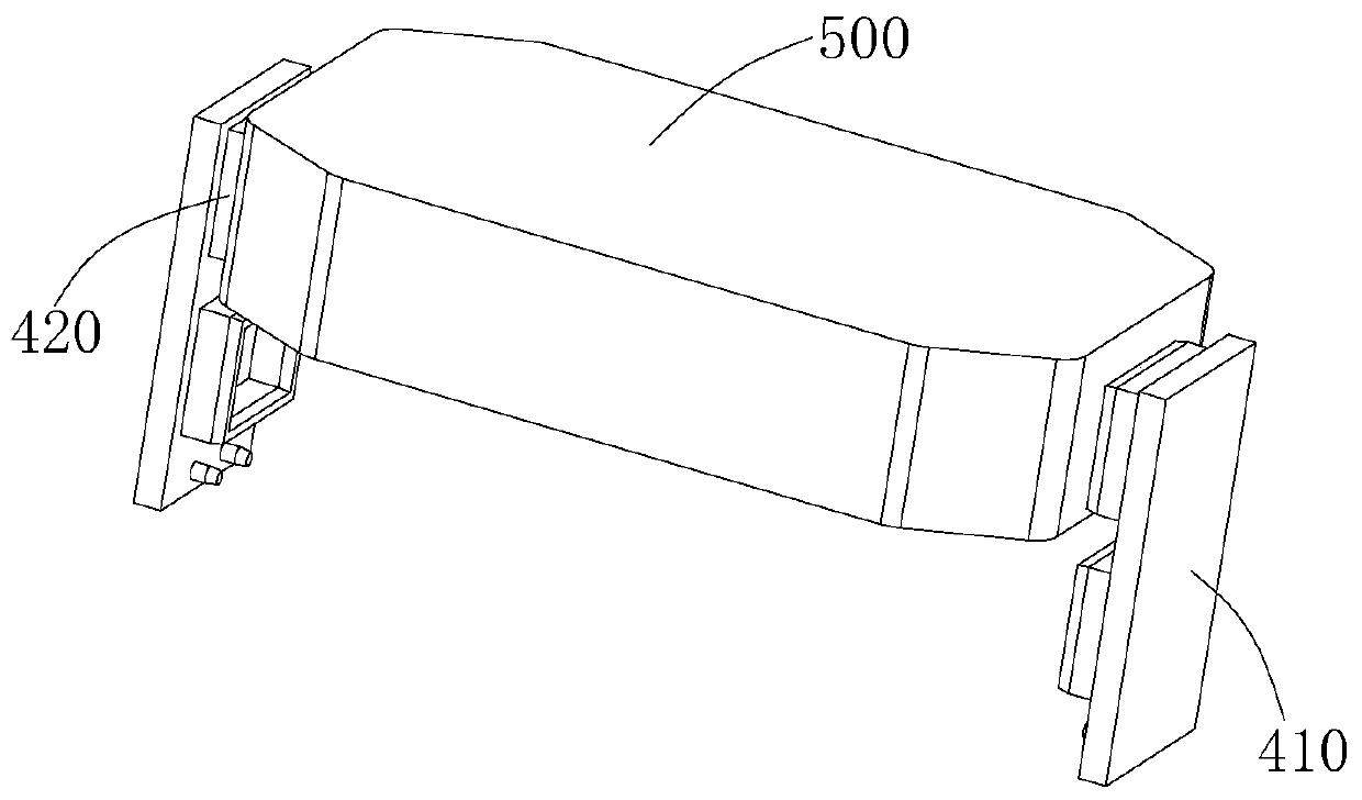 Sand mould clamping mechanism