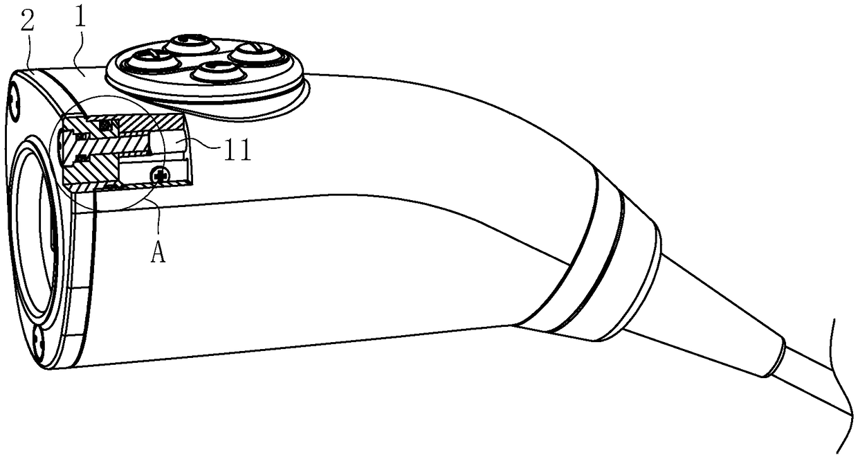 Laparoscopic camera handle with high stability