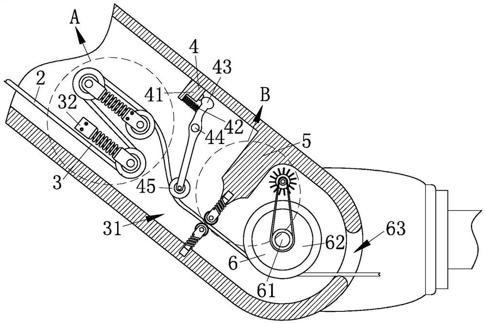 A cable retracting device for a robot using ultra-flexible wear-resistant cables