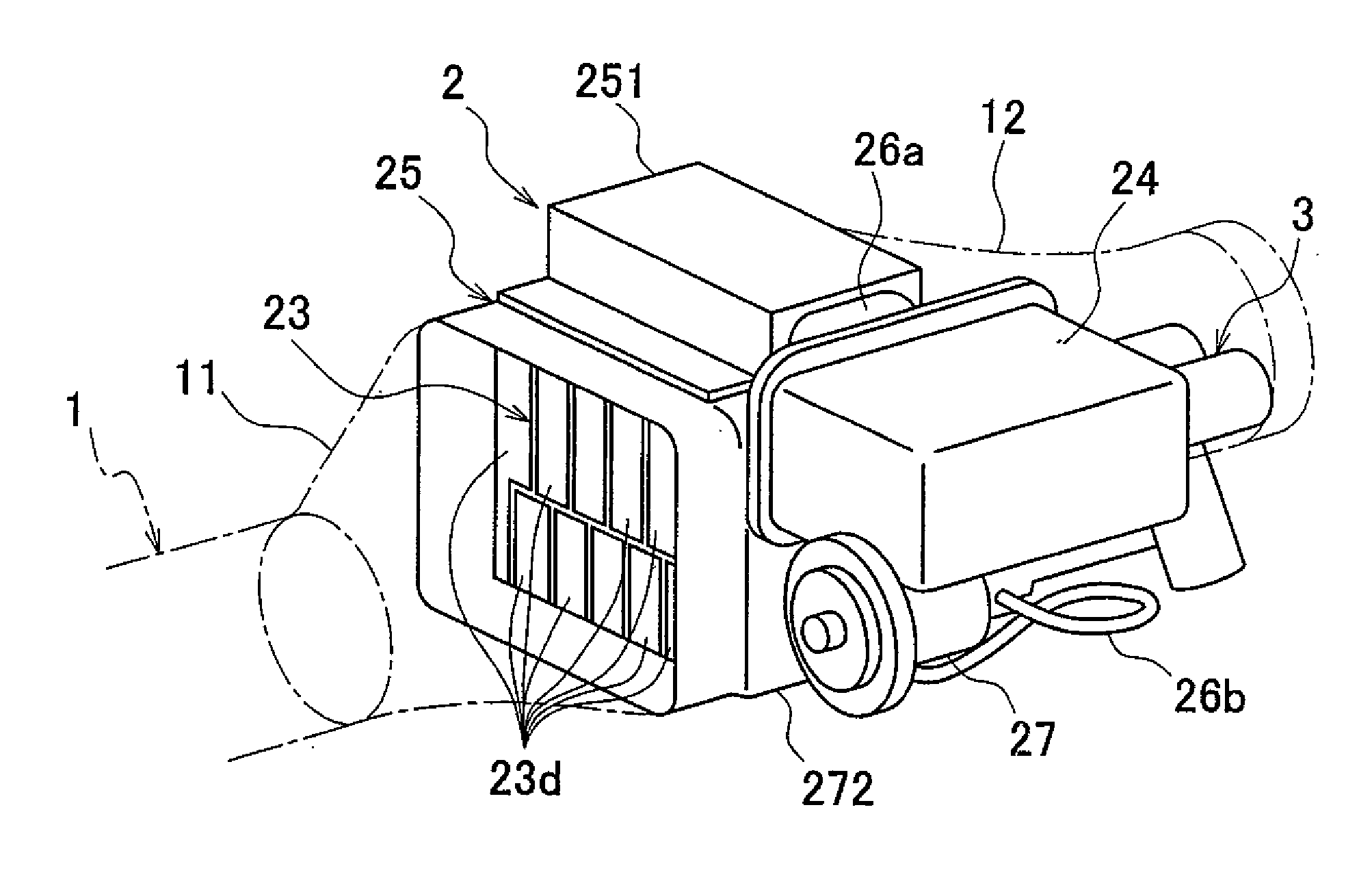 Heat pipe, exhaust heat recoverer provided therewith