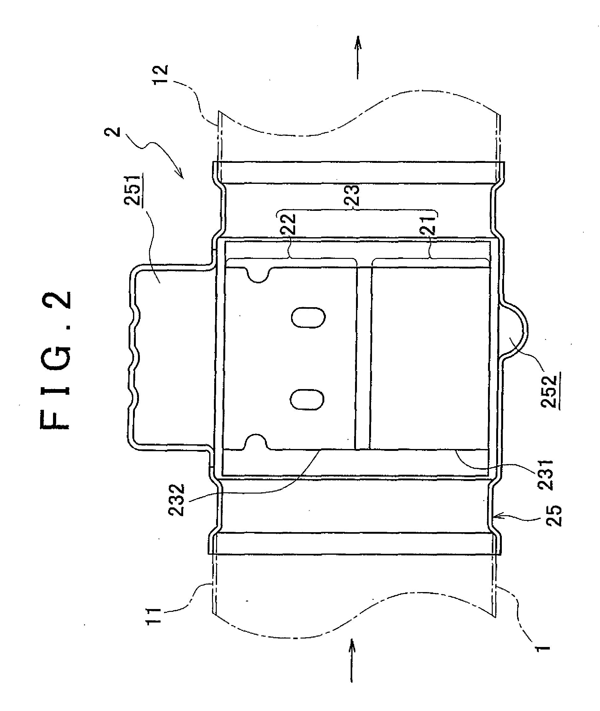 Heat pipe, exhaust heat recoverer provided therewith