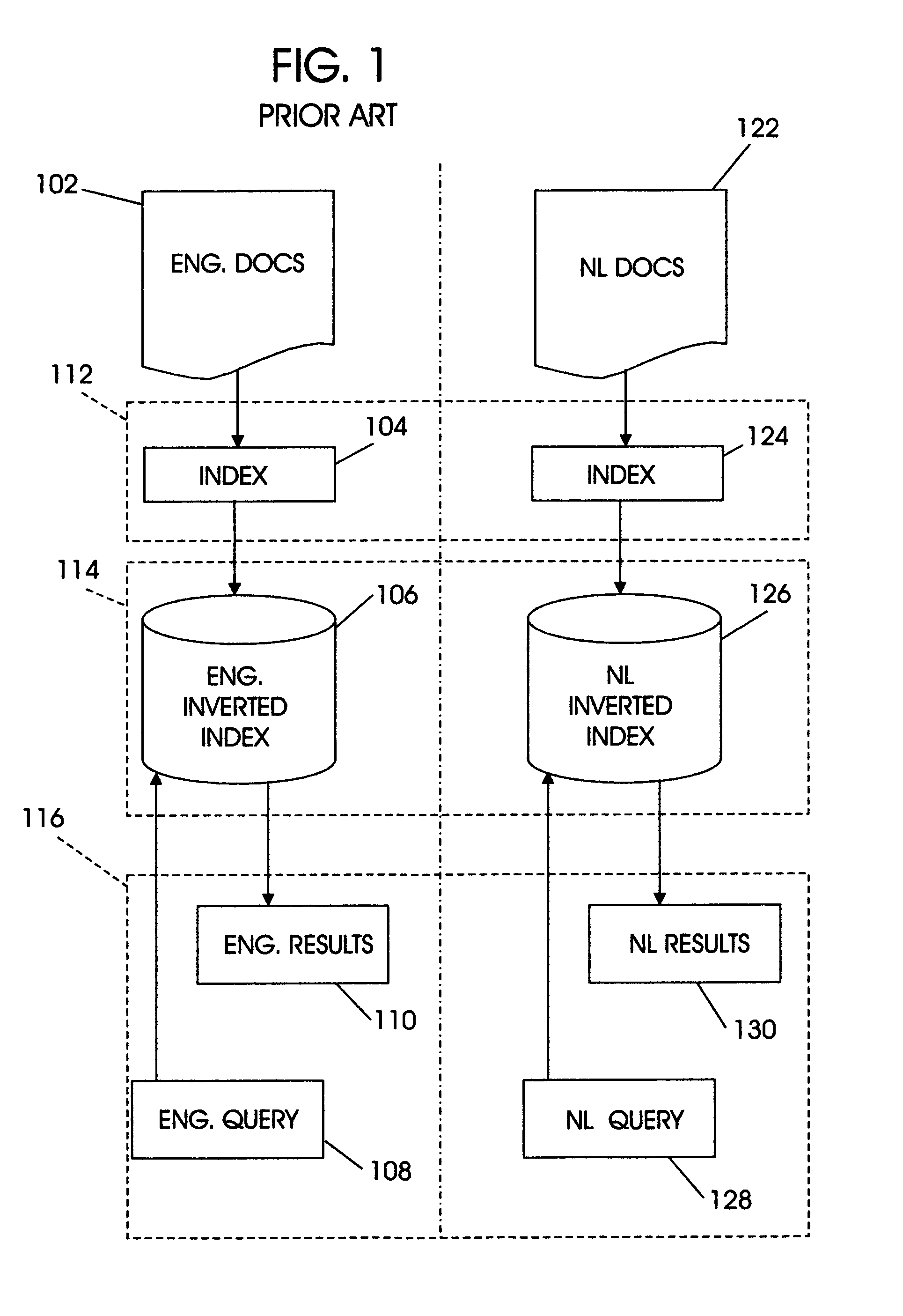 Retrieving matching documents by queries in any national language