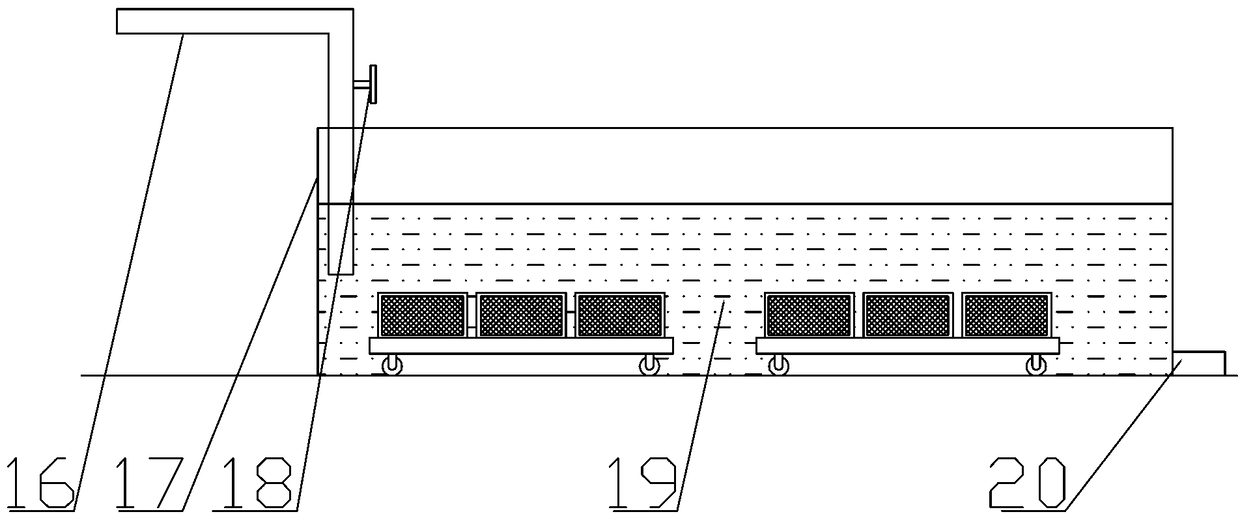 Large-scale overwintering storage system for konjac seedlings