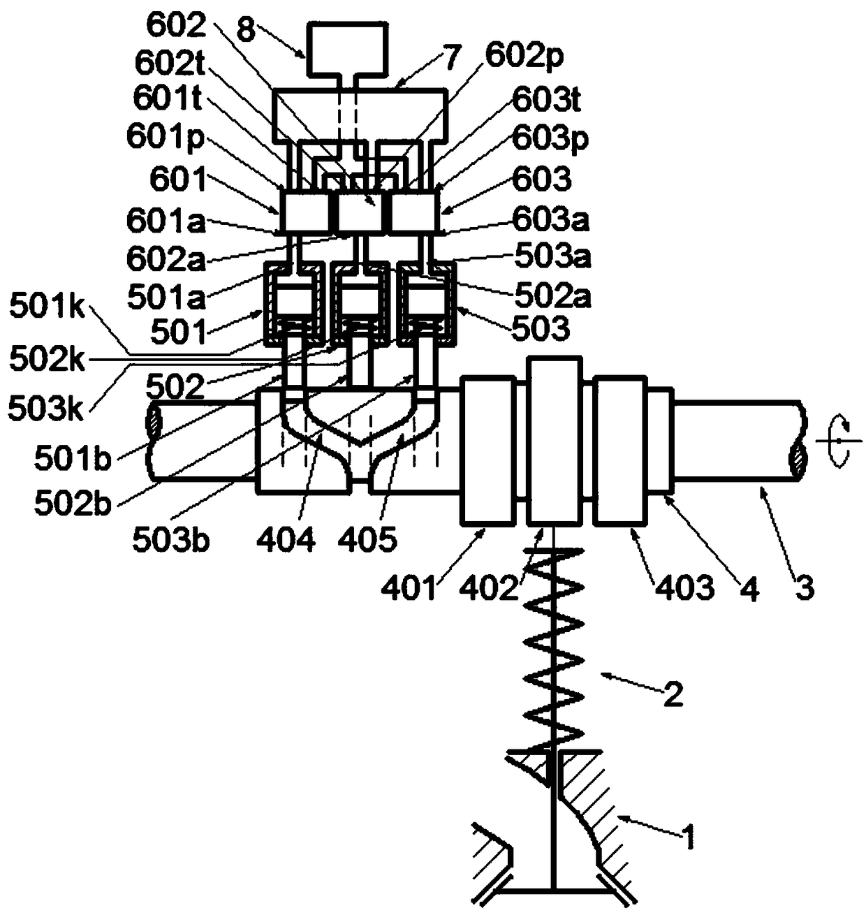 An Intensive Hydraulic Axial Movement Three-Stage Variable Valve Drive System