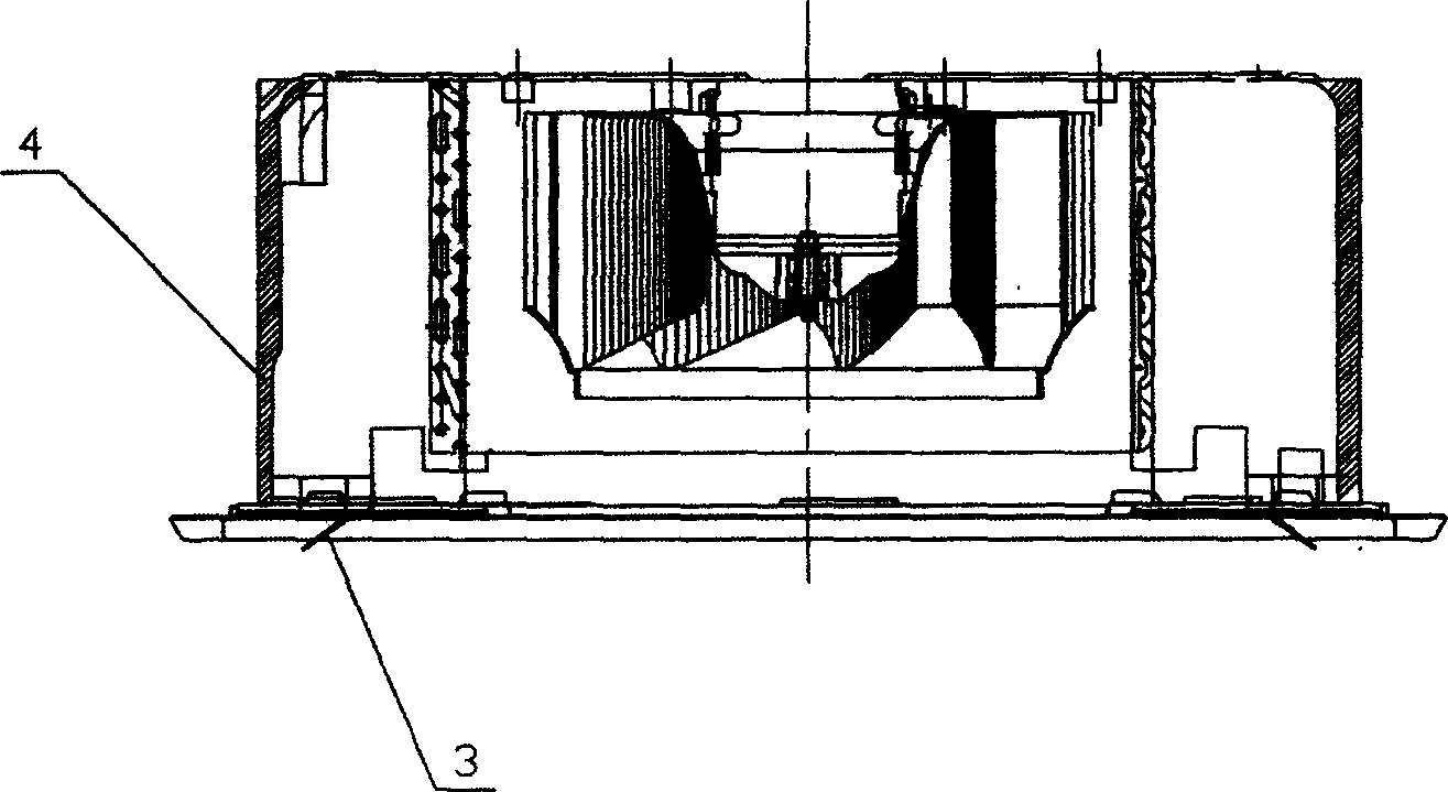 Air exhaust apparatus for indoor unit of ceiling type air-conditioner