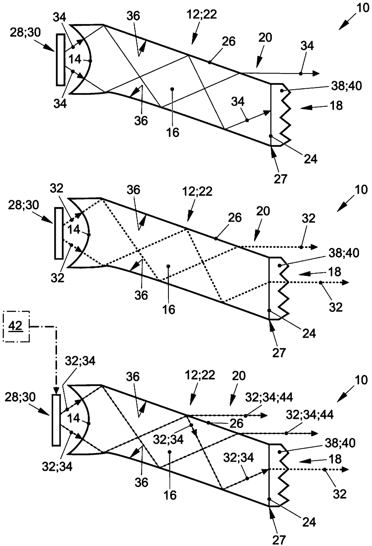 Optical conductor and lighting system for vehicle