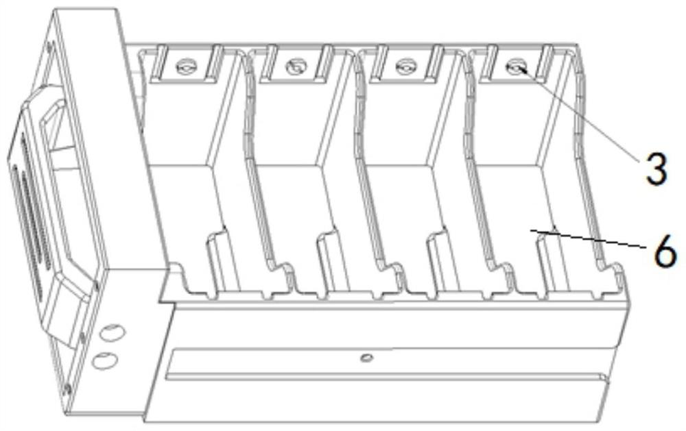 High-throughput slide storage device adaptive to various dyeing supports