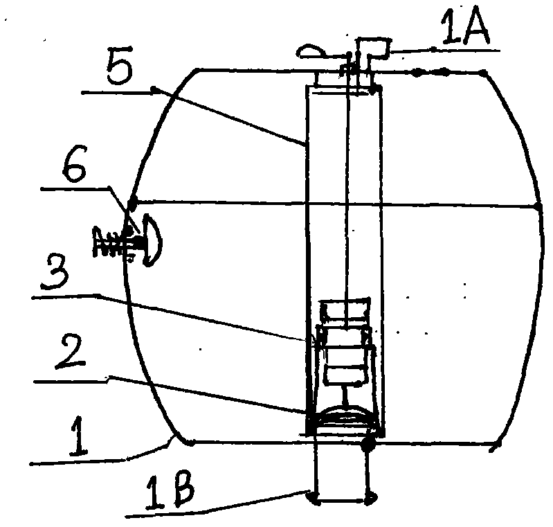 Pressure-storing and energy-saving flushing water tank