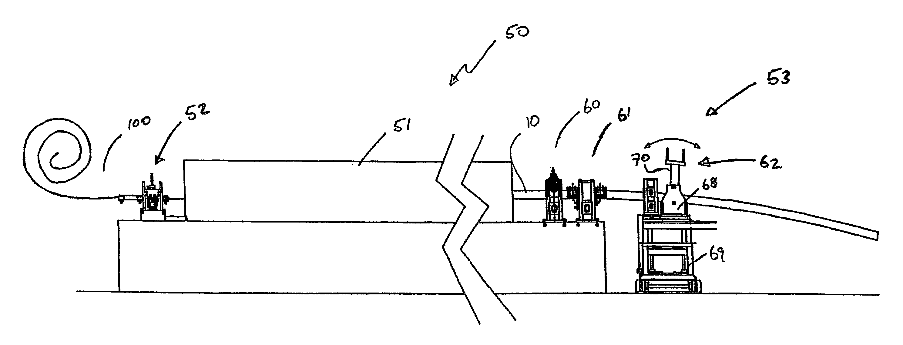 Forming apparatus for precambered metal sections