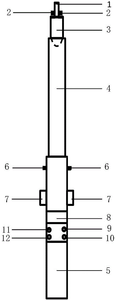 Telescopic rebound detection device and use method thereof