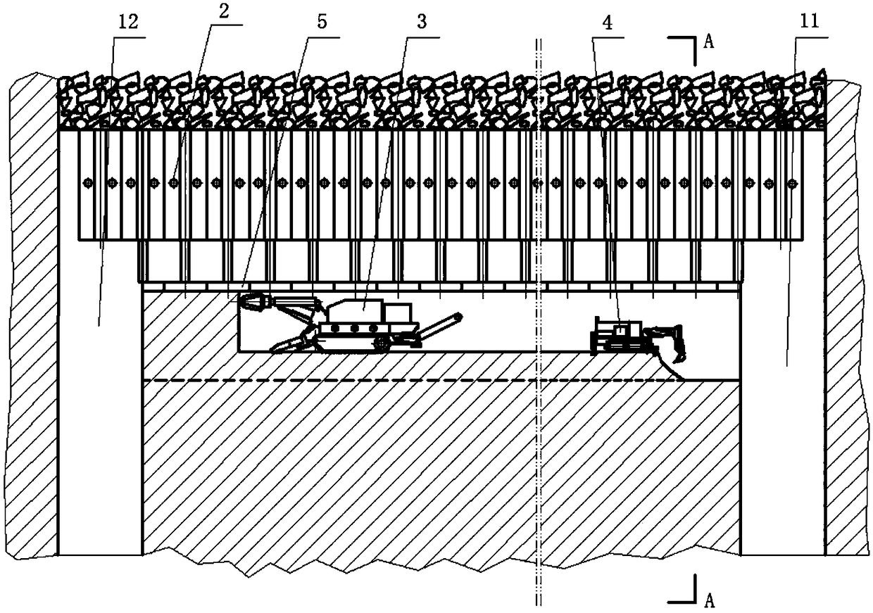 Mechanical coal mining system and method for steeply-inclined thick coal seam