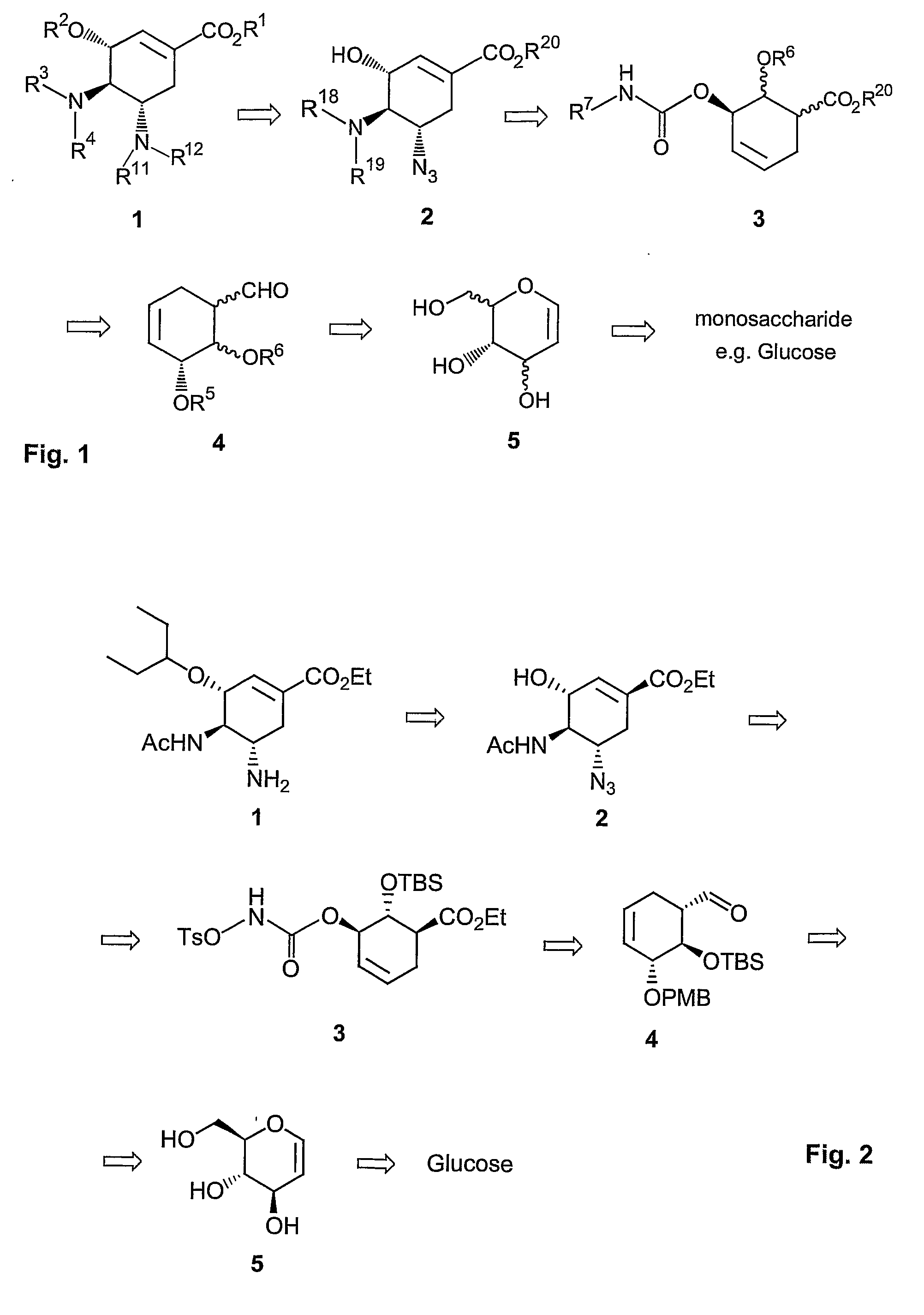 Method of forming oseltamivir and derivatives thereof