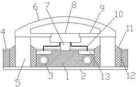 Anti-shock reinforced heat dissipation energy-saving LED light bar