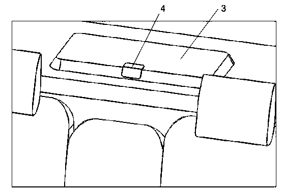 Embedded refrigerator of rear window platform