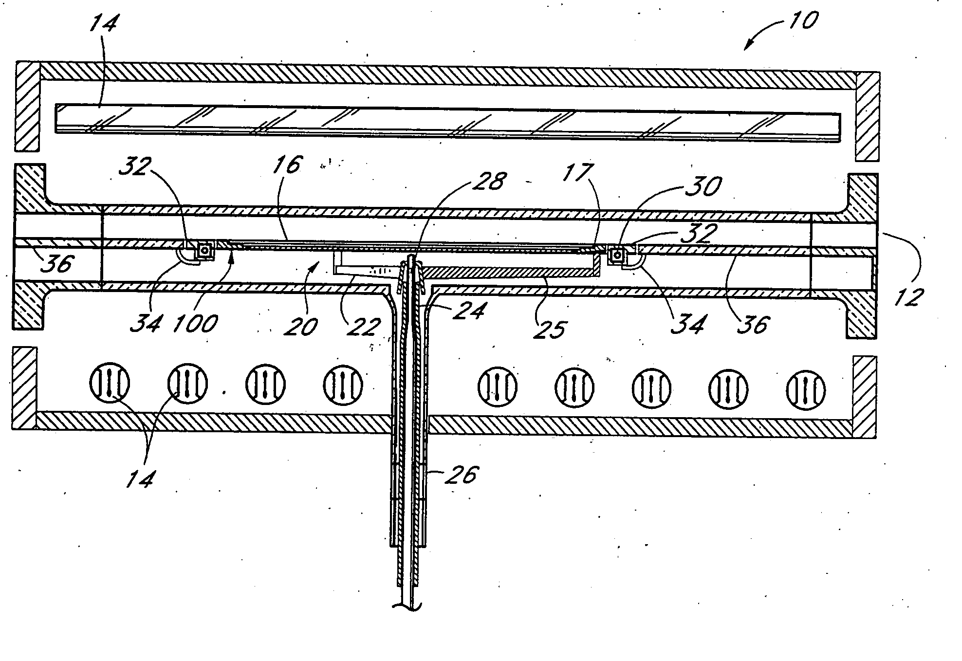 Low/high temperature substrate holder to reduce edge rolloff and backside damage