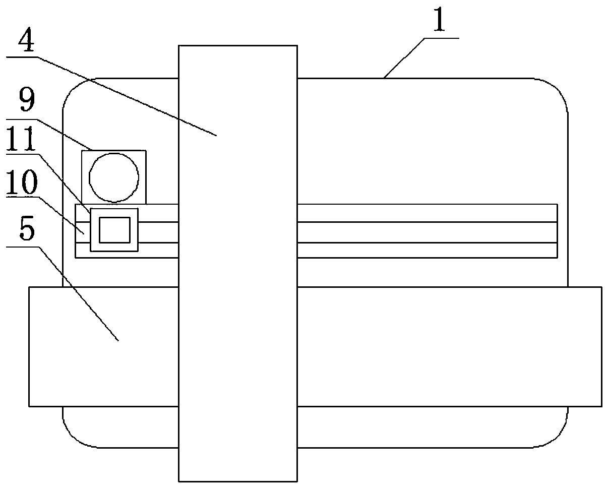 Automatic washing device for glass curtain wall