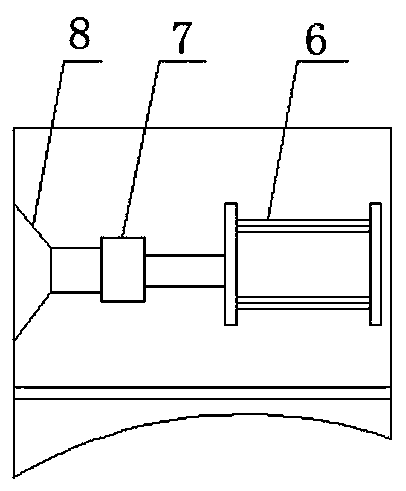 Automatic washing device for glass curtain wall